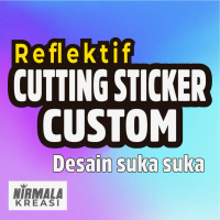 Cutting Sticker Reflektif Custom /Stiker/Sticker, Logo, Motor, Mobil,