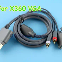 8pcs For Xbox360 1.8 m HD VGA AV Cable With Optical Output HD VGA Audio/Video Cable For Xbox 360 Game Console