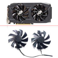 NEW 2PCS PLA09215B12H 85MM 4PIN Cooling Fan For Powercolor RX 580 Red Dragon 8GB Graphics Card Fan replacement GPU fan