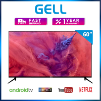 GELL 55inch Smart TV 60 Inches Android smart 65 inches led tv Netflix &amp; Youtube Smart FHD LED Frameless TV Wifi