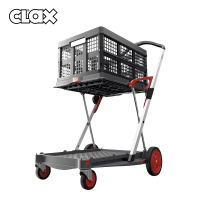 德國CLAX 多功能折疊式手推車 寶石紅(購物車 露營推車)