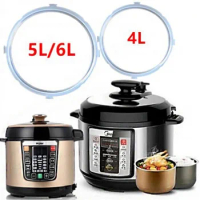 4/5/6L Electric Pressure Cooker Silicone Sealing Ring Kitchen Rice Cooking Pot Replacement Rubber Ring 22/24CM Circle ( no pot )