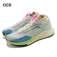 Nike 慢跑鞋 React Pegasus Trail 4 GTX 男鞋 灰綠 防水 路跑 經典 運動鞋 DJ7926-002