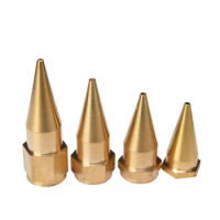 grease syringe gun squirt nozzle 1/8 thread female copper brass nozzle