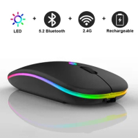 Bluetooth Mouse Tablet Notebook Office Dual Battery Bluetooth Mouse Single Mode G Silent Thin Wireless Mouse