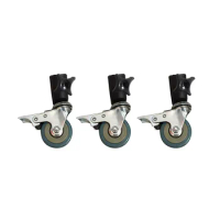 HFES 3PCS 22mm Photo Studio Universal Caster Wheel Tripod Pulley Heavy Duty for Light Stands/Studio Boom