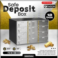 Kotak Penyimpanan / Safety Deposit Box / Safety Box / Modular Safe Deposit Box - FAGOM FCX-12