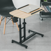 威瑪索 電腦桌 360度升降工作桌 深木紋 懶人桌 電腦桌 NB桌 邊桌