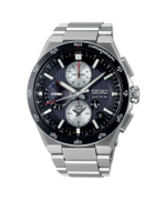 นาฬิกาข้อมือผู้ชาย Astrontron GPresage Solar 5X Dual-Time Chronograph รุ่น SSH151J สีดำ ขนาด 43.4 มม
