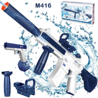 M416 Water Gun Electric Automatic Airsoft Pistol Water Guns Glock Swimming Pool Beach Party Game Outdoor Water Toy for Kids Gift