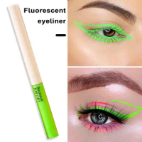 Non-fading Eyeliner Vibrant Waterproof Fluorescent Eyeliner Long-lasting Smudge-proof Eye Makeup for A Smooth Safe Look