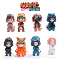 Naruto: Shippuden Hoodie Costume Naruto Kakashi Sasuke Itachi Hinata Sakura Gaara Mini Figure Decora