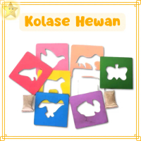 Mainan Edukasi Anak – Kolase Kayu MDF Bentuk Hewan – Mainan Edutoys PAUD TK Non Toksin