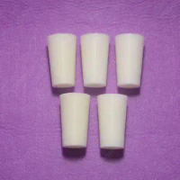 22# Tapered Silicon Bung Stopper,Test Tube Hollow Plug Intake Hose,5PCS/LOT