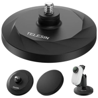 TELESIN Magnetic Suction Bracket Base Action Camera Holder For Insta360 G03 For Insta360 Go3 Accessories
