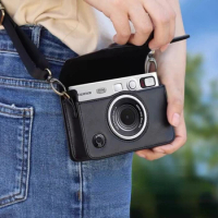 Retro Camera Bag for Fujifilm Instax Mini EVO Instant Camera Storage Bag Protective Silicone Case Cover for Mini EVO Accessories
