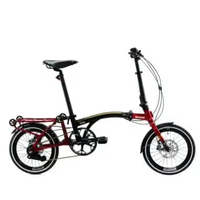 United Trifold 11 Speed Reflex Sepeda Lipat 16 Inci Hitam Merah