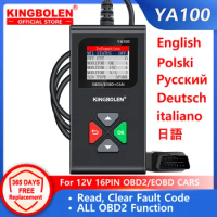 KINGBOLEN YA100 Car OBD2 Scanner Auto Diagnostic Tools Code Reader Check Engine Lifetime Free PK ELM327 LAUNCH CR3001 KW310