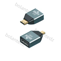 Micro HDMI-compatible Male to Female Adapter Type D to A HD Connector 4K@60Hz Converter Adapter for Monitor Notebook Projector