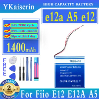 YKaiserin 1400mAh Replacement Battery e12a A5 e12 For Fiio E12 E12A A5 Player