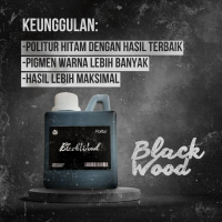 Woodnesia Politur Kayu Hitam Blackwood Waterbased Woodstain Pengkilap Kayu Warna Hitam Terbaik