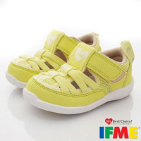 IFME日本健康機能童鞋-透氣休閒鞋水涼鞋款IF20-230902黃(寶寶段)