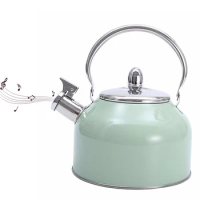 Whistling Tea Kettle | Stainless Steel Teapot for Stovetop | 3L Instant Water Heater with Rubber-Wra