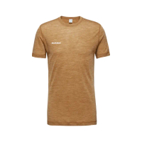 【Mammut 長毛象官方直營】Tree Wool FL T-Shirt Men 羊毛混紡快乾抗臭短袖T恤 獵豹猲 男款 #1017-06660