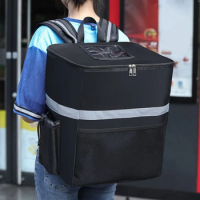 18/35L Extra Large Thermal Food Bag Cooler Bag Refrigerator Takeaway Box Fresh Keeping Food Delivery Backpack Insulated Cool Bag
