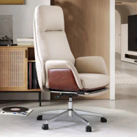 Luxury Ergonomic Office Chair Gaming Bedroom Leather Stools Office Chair Rolling Modern Chaise De Bureaux Home Furniture