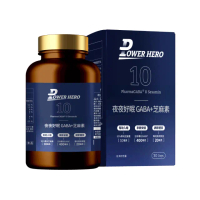 【PowerHero 勁漢英雄】夜夜好眠 GABA+芝麻素x1盒(60顆/盒、日本專利PharmaGABA、專利黑芝麻素)