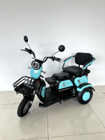 Electric tricycle, 90% assembled, 3-wheel electric bike, can run long distances, smokeless, multiple