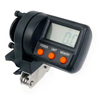 Rotatable Screen Fishing Line Counter, Built in Backlight, Displays in 0 1 Meter Increments, CR2032 Battery Powered