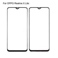 2PCS For OPPO Realme X Lite Front LCD Glass Lens touchscreen For RealmeX Lite Touch screen Panel Outer Screen Glass without flex