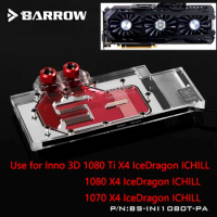 BARROW Full Cover Graphics Card Block use for Inno 3D ICHLL GTX1080Ti/1080/1070 Water Cooling GPU Radiator Block LRC RGB Light