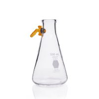 《KIMBLE》過濾吸引瓶 可拆式側支 Flask, Filtering, Heavy Wall, Detachable Plastic Sidearm