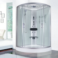 淋浴房整體浴室一體式弧扇形家用隔斷沐浴房衛生間洗澡房衛浴玻璃