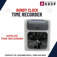 Bundy Clock W/ FREE 100PCS Timecard  og Time recorder machine  Bandy clock attendance