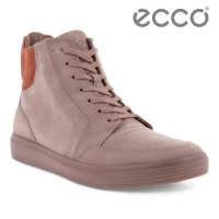 ECCO SOFT CLASSIC W 柔酷經典磨砂皮中筒靴 網路獨家 女鞋 木粉色/紅色