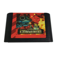 PAPI COMMANDO Video Game Card for Sega Megadrive Genesis Game Cartridge