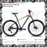 IBW - Sepeda MTB GENIO BY UNITED M-702 Uk 27.5" GY BK OR