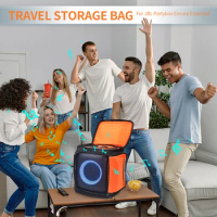 Waterproof Storage Bags Large Capacity Storage Bag Organizer with Adjustable Strap Accessories for JBL PartyBox Encore Essential