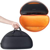 Newest Hard EVA Travel Case for Harman Kardon GO+PLAY3 Speaker with Adjustable Shoulder Strap - Protective Carrying Storage Bag