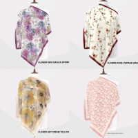 Hijab voal STANDAR dan SYAR'I segiempat motif sublime VOL 3 (packing pouch) By Hijab Alyssa