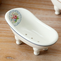 歐式肥皂盒瀝水創意衛生間香皂盒酒店浴室肥皂架陶瓷皂托北歐皂碟