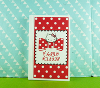 【震撼精品百貨】Hello Kitty 凱蒂貓~卡片本~緞帶紅點【共1款】