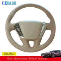 Customize DIY Micro Fiber Leather Steering Wheel Cover For Nissan Teana Murano Z51 Elgrand Quest 2008-2020 Car Interior