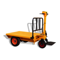 Good quality Four Wheels Platform Warehouse Electric Trolley With Good Price
