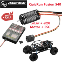 HobbyWing QuicRun Fusion 540 3650 1200KV/1800KV Brushless Sensory Motor Built In 40A ESC for RC 1/10 Climbing Car(2 In 1)