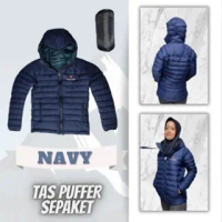 TERLARIS Jaket Puffer Dacron Jaket Hangat Hitam Navy Kembung Outdoor Jaket Puffer Sport